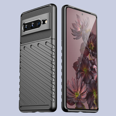 Thunder Case flexible armored cover for Google Pixel 7 Pro black — Hurtel