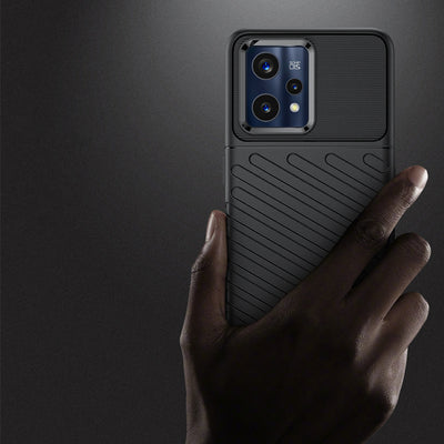 Thunder Case Flexible armored cover for Realme 9 Pro + (9 Pro Plus) black — Hurtel