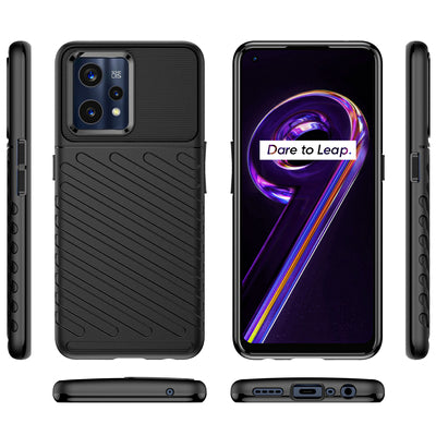 Thunder Case Flexible armored cover for Realme 9 Pro + (9 Pro Plus) black — Hurtel