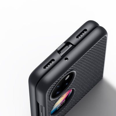 Dux Ducis Fino case is made of nylon material Huawei P50 Pocket black