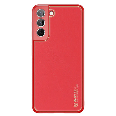 Dux Ducis Yolo elegant cover made of ecological leather for Samsung Galaxy S22 + (S22 Plus) red