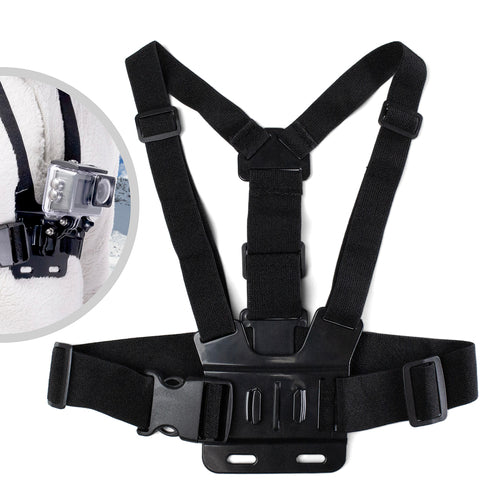 Chest Mount - Chest Harness for GoPro SJCAM Sports Cameras - Black — Hurtel