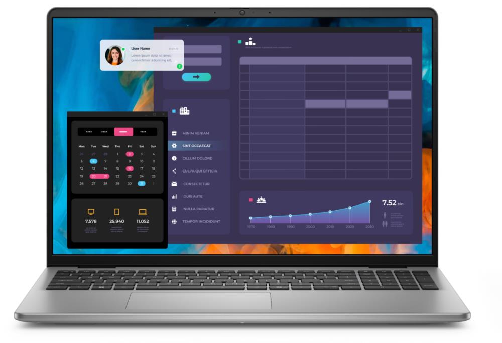 Notebook DELL Vostro 5640 CPU Core 7 150U 1800 MHz 16" 1920x1200 RAM 16GB DDR5 5200 MHz SSD 1TB Intel Graphics Integrated ENG Card Reader SD Windows 11 Pro Titanium Grey 1.87 kg N1004VNB5640EMEA01