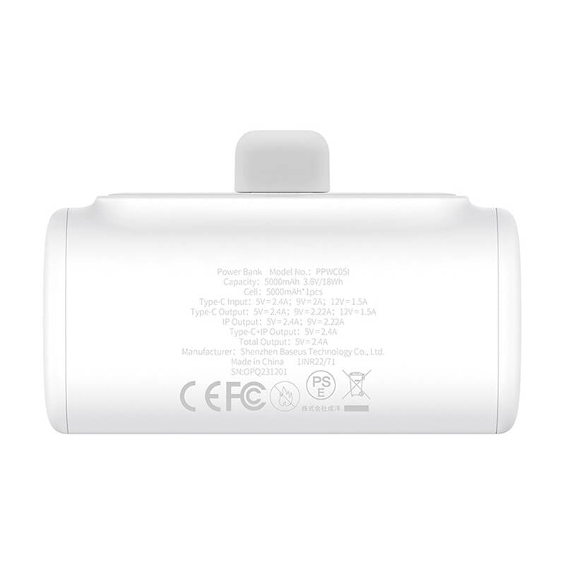 Powerbank OS-Baseus Compact IP 5000mAh 20W (white) - Image 5
