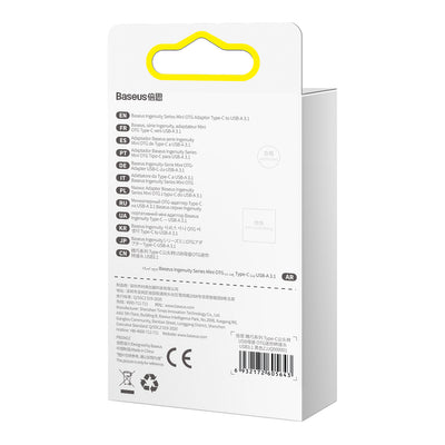 Baseus Ingenuity Series USB-C to USB-A 10Gb/s adapter - black