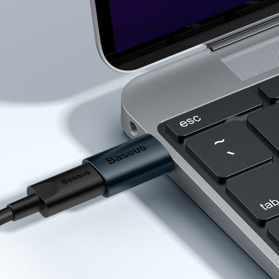 Baseus Ingenuity Series Mini USB 3.1 OTG to USB Type C adapter blue (ZJJQ000103)