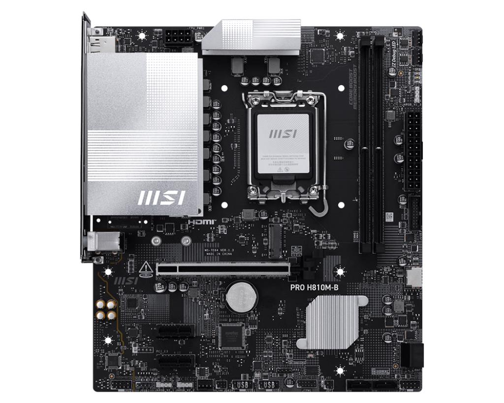 Mainboard MSI Intel H810 LGA1851 Micro-ATX Memory DDR5 Memory slots 2 PROH810M-B