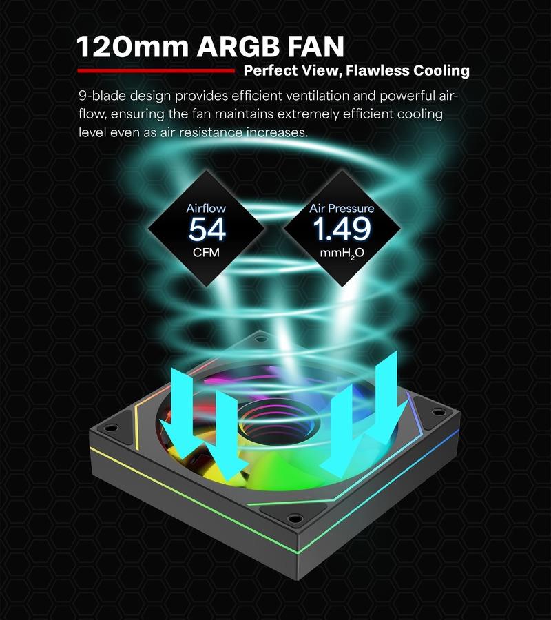 CASE FAN 120MM XPF120U.ARGB/12V XF076 XILENCE