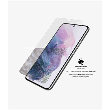 PanzerGlass | Samsung | Galaxy S22 | Tempered glass | Transparent | Case friendly. Compatible with ultrasonic fingerprin