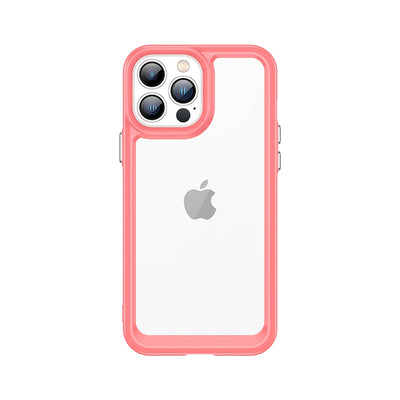 Outer Space Case Case for iPhone 12 Pro Max Hard Cover with Gel Frame Red — Hurtel