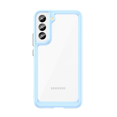 Outer Space Case Cover for Samsung Galaxy S22 + (S22 Plus) Hard Cover with Gel Frame Blue — Hurtel