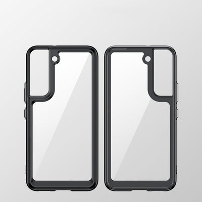Outer Space Case Cover for Samsung Galaxy S22 + (S22 Plus) Hard Cover with Gel Frame Red — Hurtel