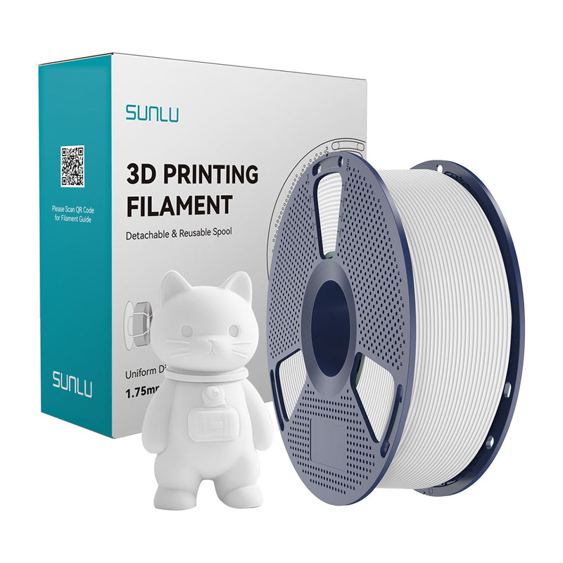 Sunlu PLA Matte Filament (White) - Image 1