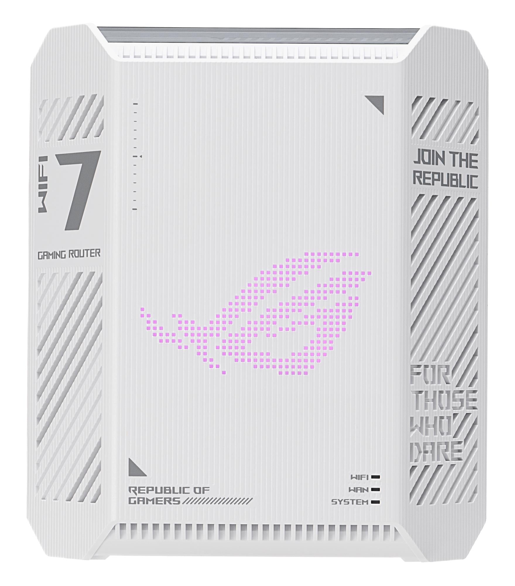Wireless Router ASUS GS-BE7200 Wi-Fi 7 (802.11be) Data speed 7200 Mbit/s Ethernet WAN Yes WAN connection type RJ-45 Ethernet LAN Yes 4xLAN ports TUF-BE9400