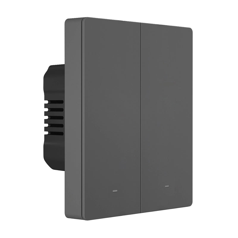 Smart Matter over WiFi wall switch SONOFF M5-2C-80 (2-channel, for frame, graphite) - Image 4