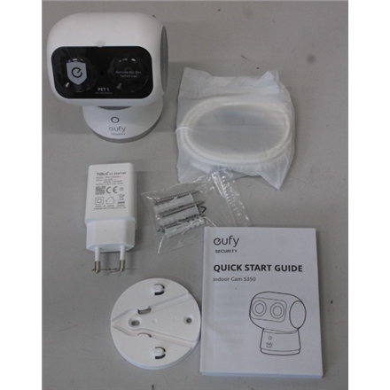 SALE OUT. Anker Eufy Security Indoor Cam S350, White | Anker Eufy Security Indoor Camera | S350 | 24 month(s) | Tabletop
