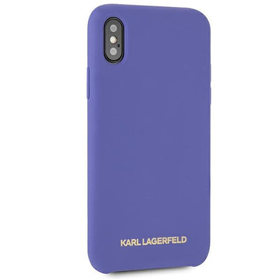 Karl Lagerfeld Silicone iPhone X/Xs Case - Purple
