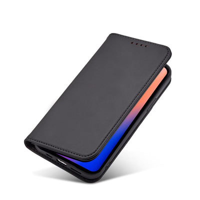 Magnet Card Case for iPhone 12 Pro Pouch Card Wallet Card Holder Black — Hurtel