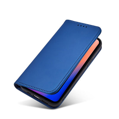 Magnet Card Case for iPhone 12 Pro Max Pouch Card Wallet Card Holder Blue — Hurtel