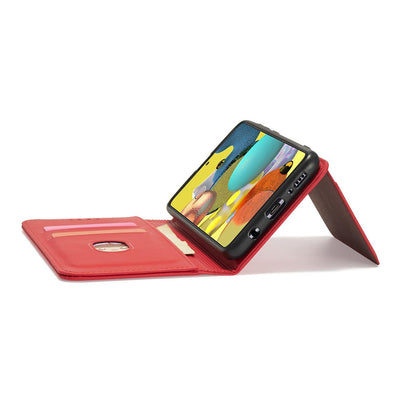 Magnet Card Case Case for Samsung Galaxy A13 5G Pouch Wallet Card Holder Red — Hurtel