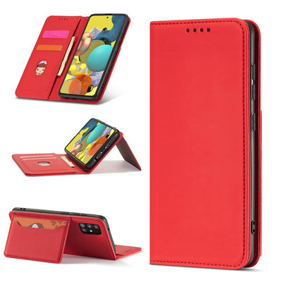 Magnet Card Case Case for Samsung Galaxy A13 5G Pouch Wallet Card Holder Red — Hurtel