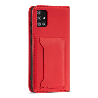 Magnet Card Case Case for Samsung Galaxy A13 5G Pouch Wallet Card Holder Red — Hurtel
