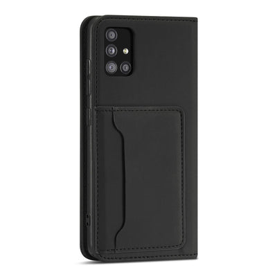 Magnet Card Case Case for Xiaomi Redmi Note 11 Pro Pouch Wallet Card Holder Black — Hurtel