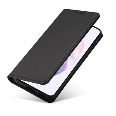 Magnet Card Case for Samsung Galaxy S22 + (S22 Plus) Pouch Wallet Card Holder Black — Hurtel