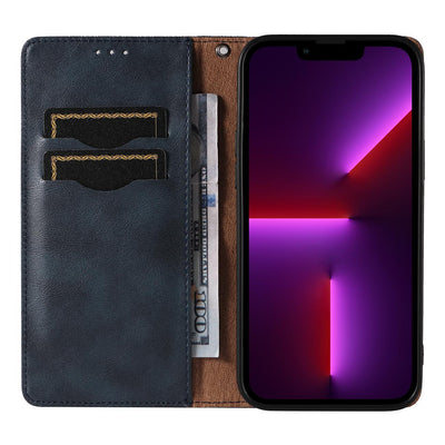 Magnet Strap Case for iPhone 12 Pro Pouch Wallet + Mini Lanyard Pendant Blue — Hurtel