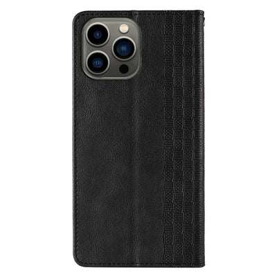 Magnet Strap Case Case for iPhone 13 Pro Pouch Wallet + Mini Lanyard Pendant Black — Hurtel
