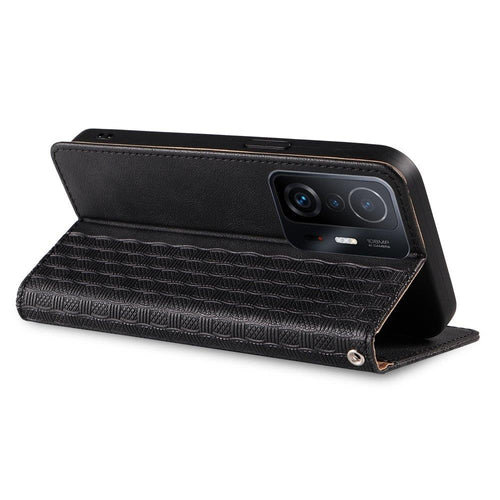 Magnet Strap Case Case for Xiaomi Redmi Note 11 Pro Pouch Wallet + Mini Lanyard Pendant Black — Hurtel