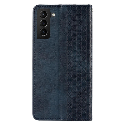 Magnet Strap Case Case for Samsung Galaxy S22 + (S22 Plus) Pouch Wallet + Mini Lanyard Pendant Blue — Hurtel