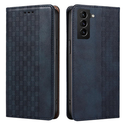 Magnet Strap Case Case for Samsung Galaxy S22 + (S22 Plus) Pouch Wallet + Mini Lanyard Pendant Blue — Hurtel