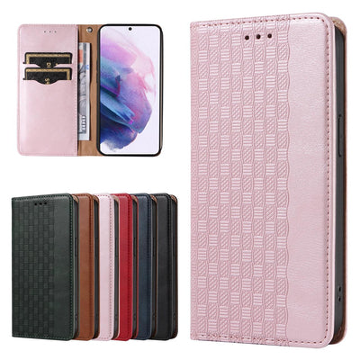 Magnet Strap Case Case for Samsung Galaxy S22 + (S22 Plus) Pouch Wallet + Mini Lanyard Pendant Pink — Hurtel