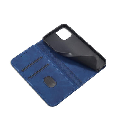 Magnet Fancy Case Case for iPhone 12 Pro Max Pouch Card Wallet Card Stand Blue — Hurtel