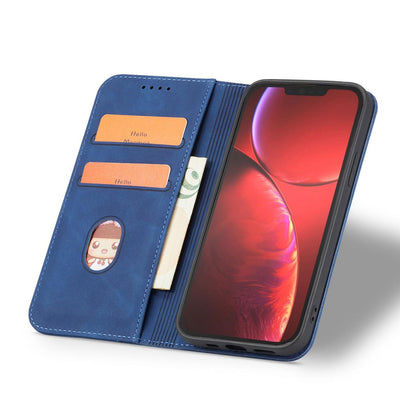 Magnet Fancy Case Case for iPhone 13 Pro Max Pouch Card Wallet Card Holder Blue — Hurtel