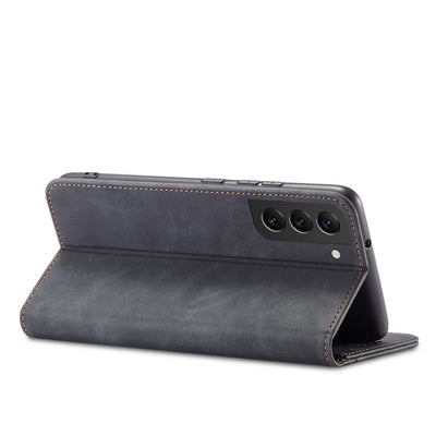 Magnet Fancy Case Case for Samsung Galaxy S22 + (S22 Plus) Pouch Wallet Card Holder Black — Hurtel