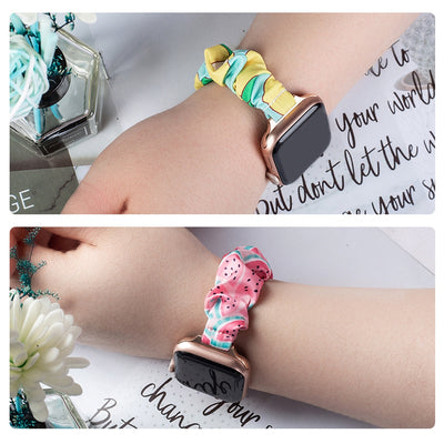Fabric band for Apple Watch 38 / 40 / 41 mm strap bracelet rubber band - kiwi — Hurtel