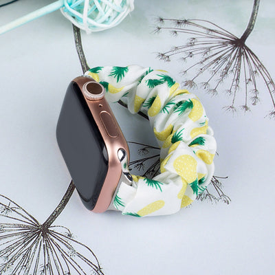 Fabric band for Apple Watch 38 / 40 / 41 mm strap bracelet rubber band - pineapple — Hurtel