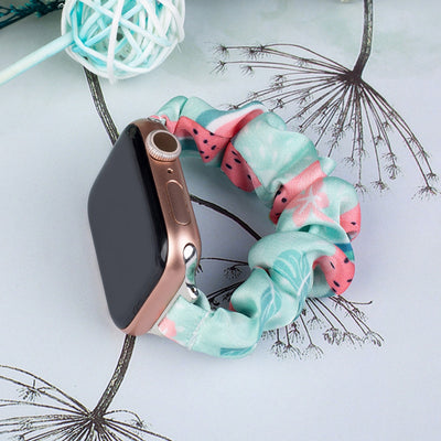 Fabric band for Apple Watch 42 / 44 / 45 mm strap bracelet rubber band - watermelon — Hurtel