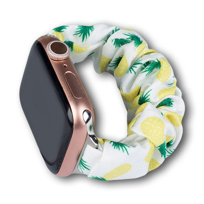 Fabric band for Apple Watch 42 / 44 / 45 mm strap bracelet rubber band - pineapple — Hurtel