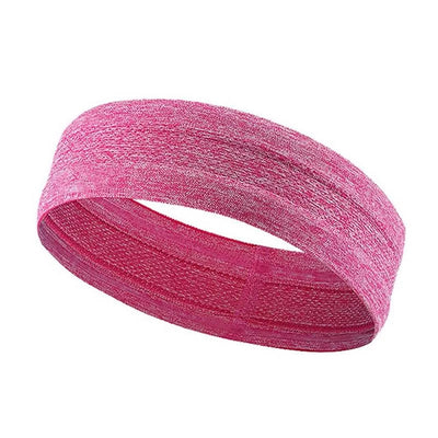 Elastic fabric headband for running fitness orange — Hurtel