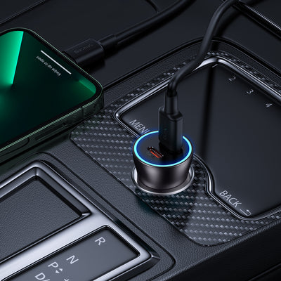 Baseus Golden Contactor Pro car charger 2x USB-C 40W gray (CGJP000013)