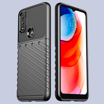 Thunder Case flexible armored cover for Motorola Moto G Play 2022 black — Hurtel