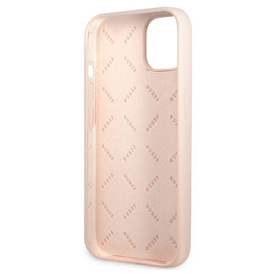 Guess GUHCP13MSLTGP iPhone 13 6.1" pink/pink hardcase Silicone Triangle
