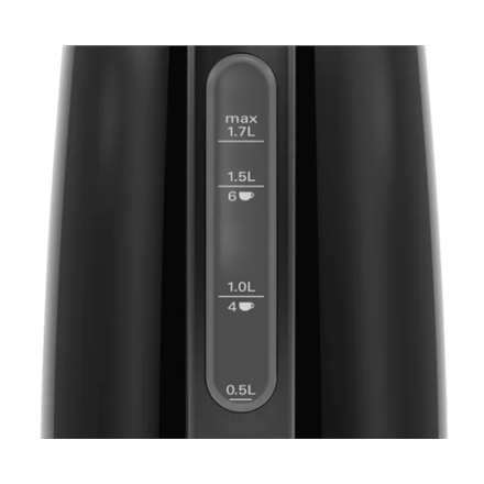 Bosch | Kettle | DesignLine TWK3P423 | Electric | 2400 W | 1.7 L | Stainless steel | 360° rotational base | Black
