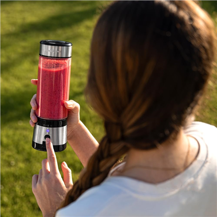 Cecotec Smoothie Blender | WanderlustMix USB | Portable | 126 W | Jar capacity 0.4 L | Ice crushing | Inox