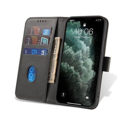 Magnet Case elegant case case cover with a flap and stand function for Motorola Moto G 2022 black — Hurtel