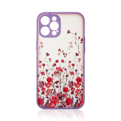 Design Case for iPhone 12 Pro Max floral purple — Hurtel