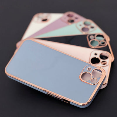 Lighting Color Case for Samsung Galaxy A13 5G gold frame gel cover white — Hurtel